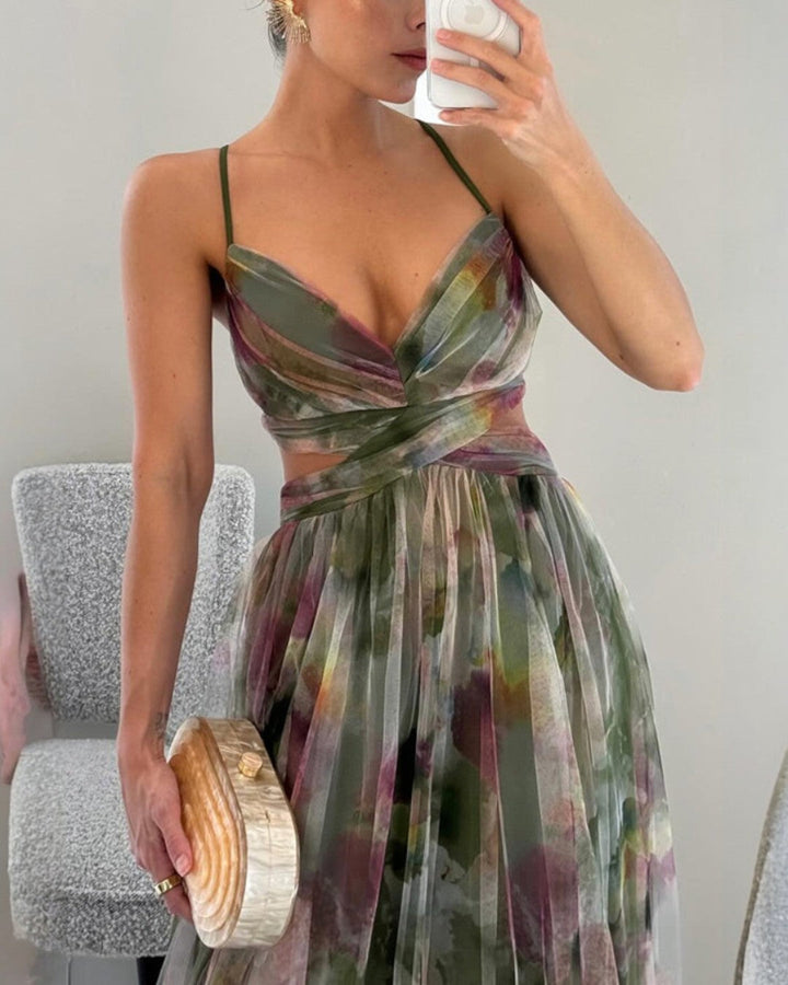 Claudia™ | Vestido largo fluido que realza tu silueta