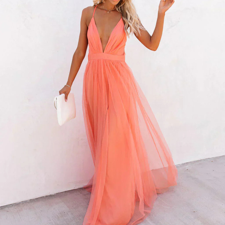 Alma™ | Vestido Maxi Coral Elegante y Fluido