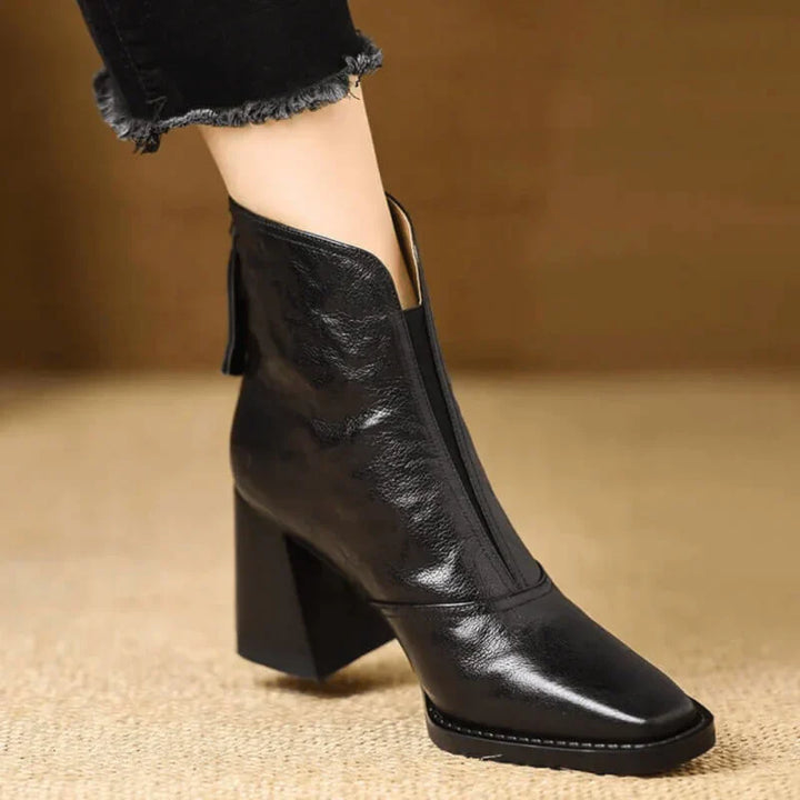 Camille Botas Cómodas de Piel con Puntera