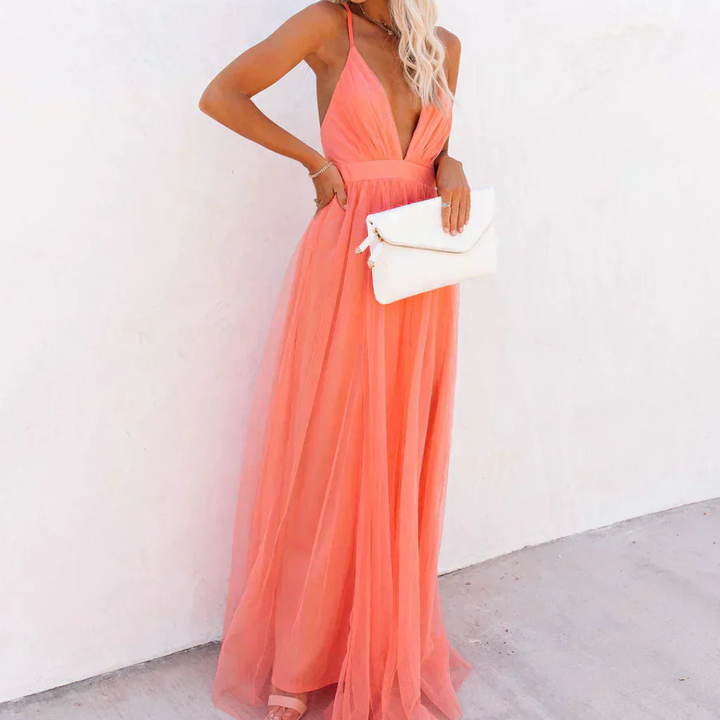 Alma™ | Vestido Maxi Coral Elegante y Fluido