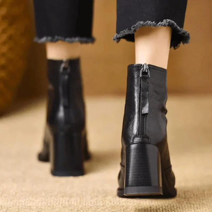 Camille Botas Cómodas de Piel con Puntera
