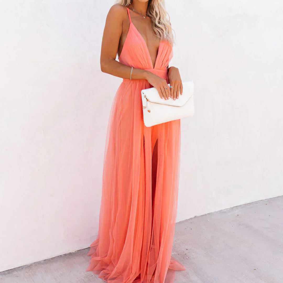 Alma™ | Vestido Maxi Coral Elegante y Fluido