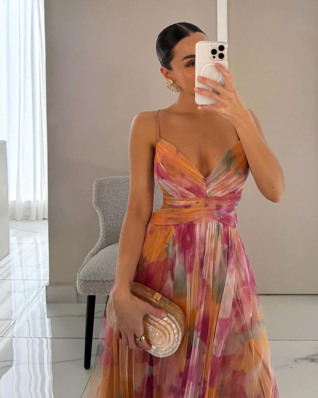 Claudia™ | Vestido largo fluido que realza tu silueta