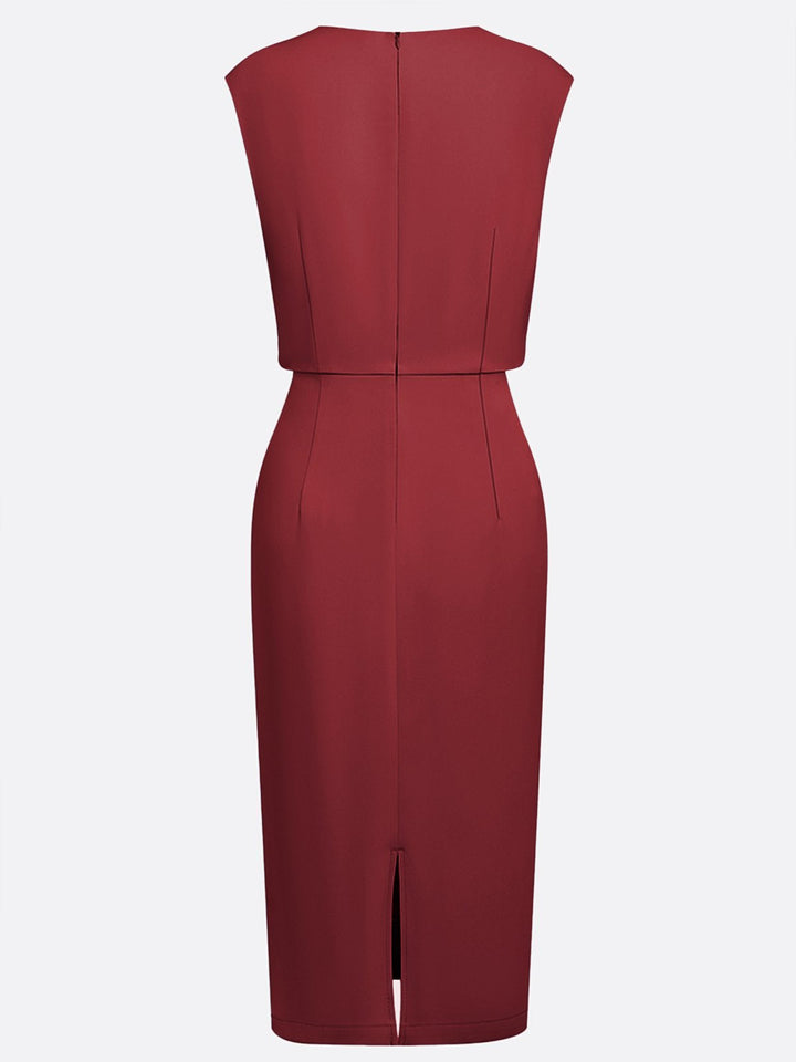 María™ | Vestido Midi Elegante con Drapeado