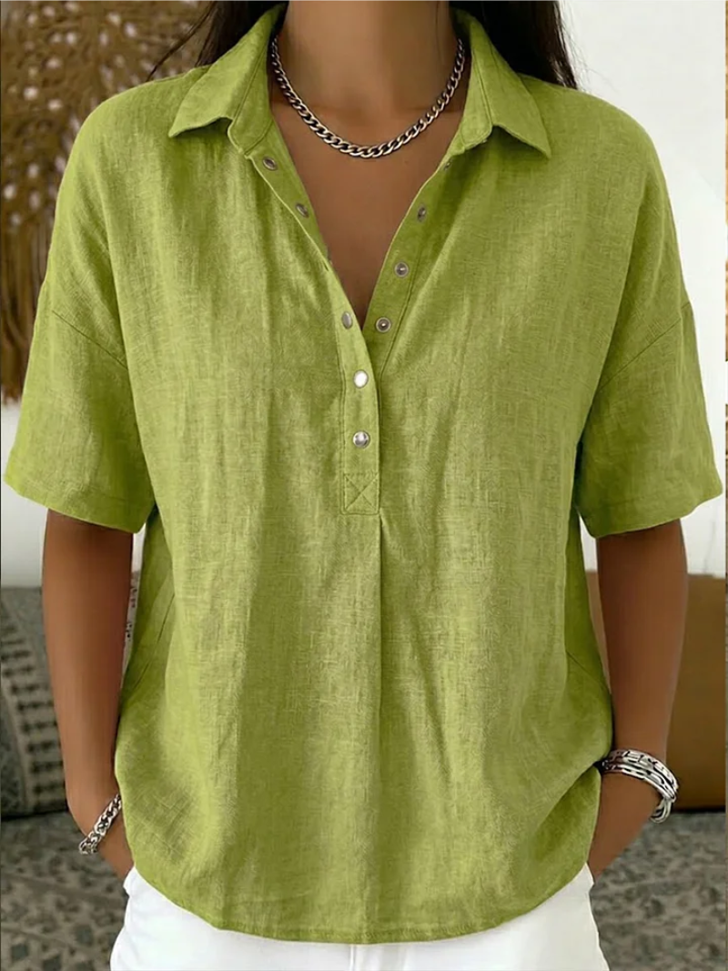 Helena™ | Blusa Elegante Efecto Lino