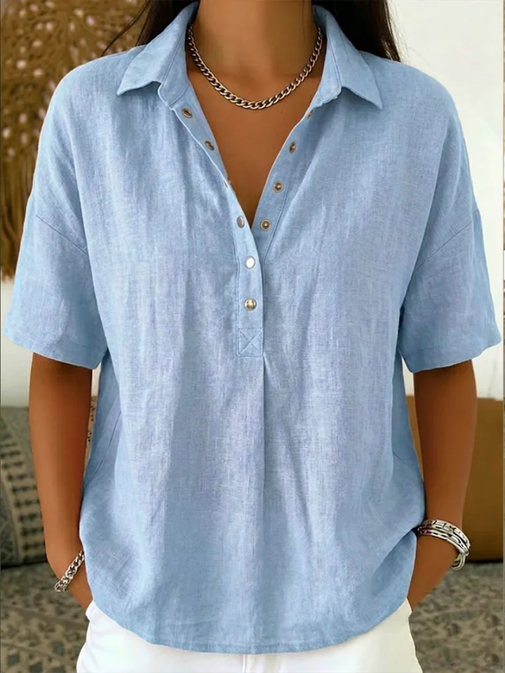 Helena™ | Blusa Elegante Efecto Lino