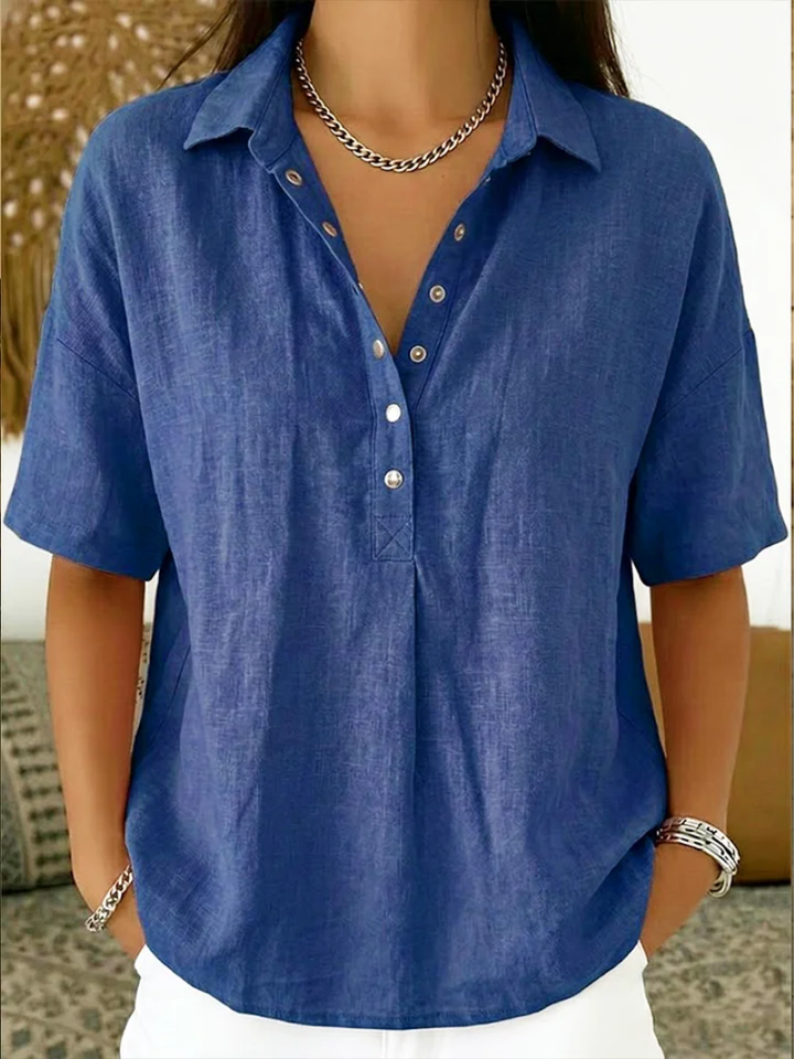 Helena™ | Blusa Elegante Efecto Lino