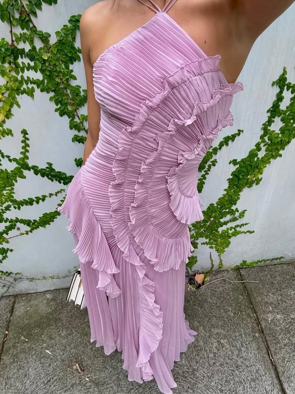 Isadora | Vestido Halter de Volantes – Edición Limitada