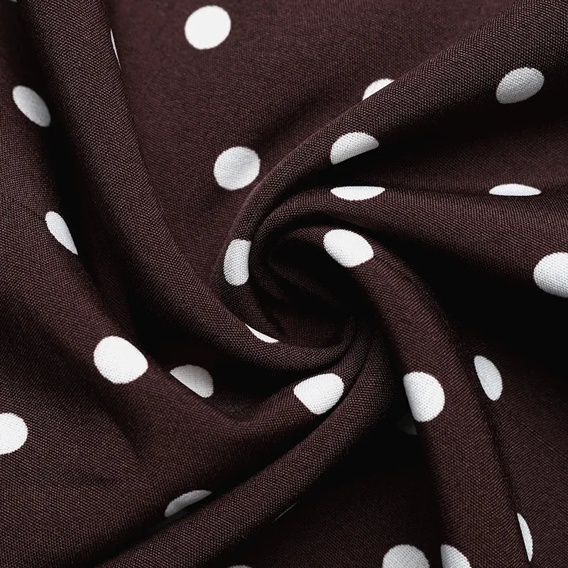 Valeria | Vestido Largo Halter con Lunares
