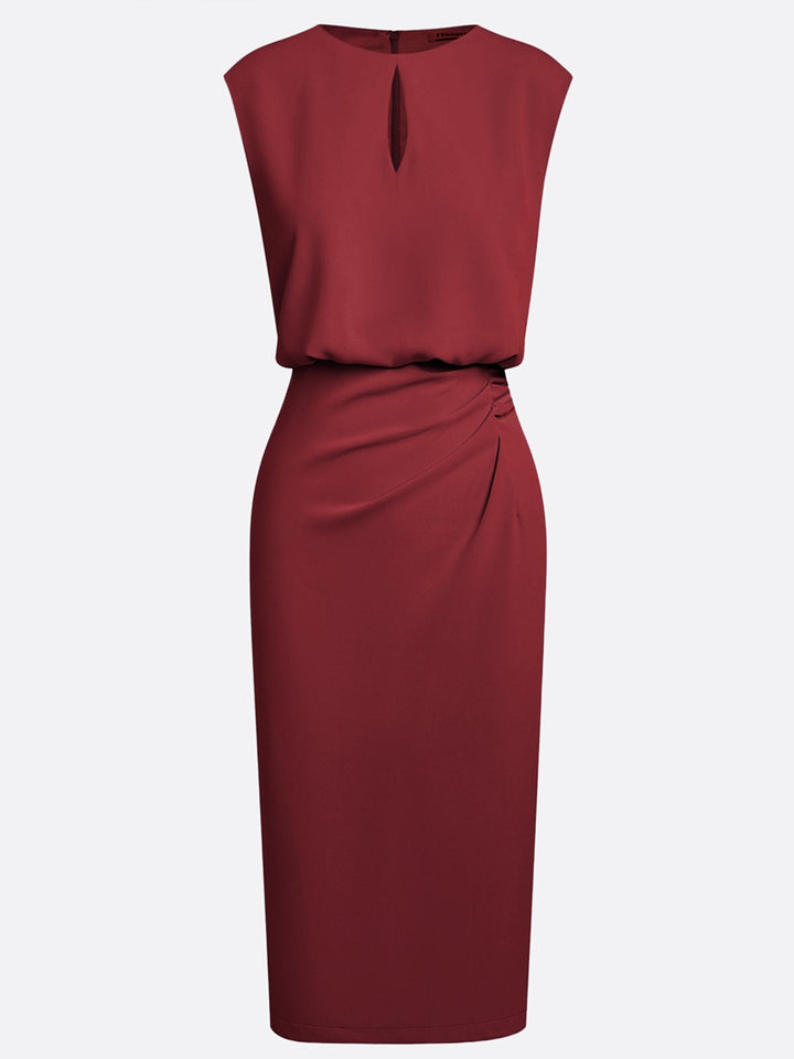 María™ | Vestido Midi Elegante con Drapeado
