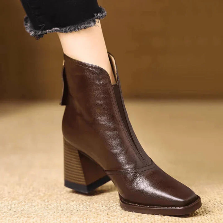 Camille Botas Cómodas de Piel con Puntera