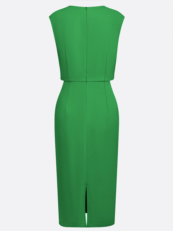 María™ | Vestido Midi Elegante con Drapeado