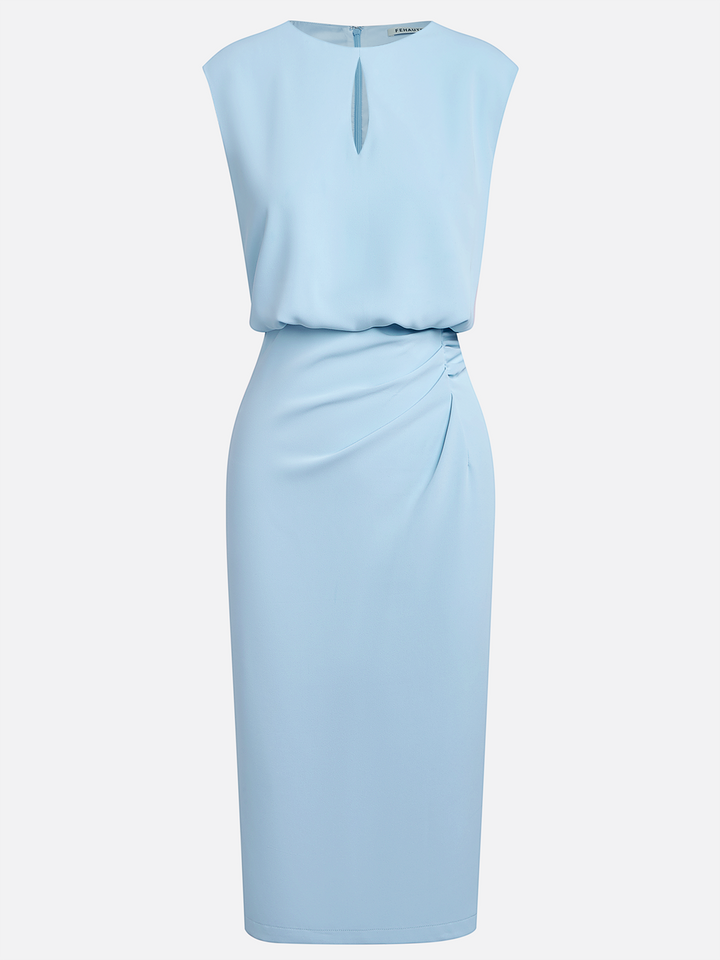 María™ | Vestido Midi Elegante con Drapeado