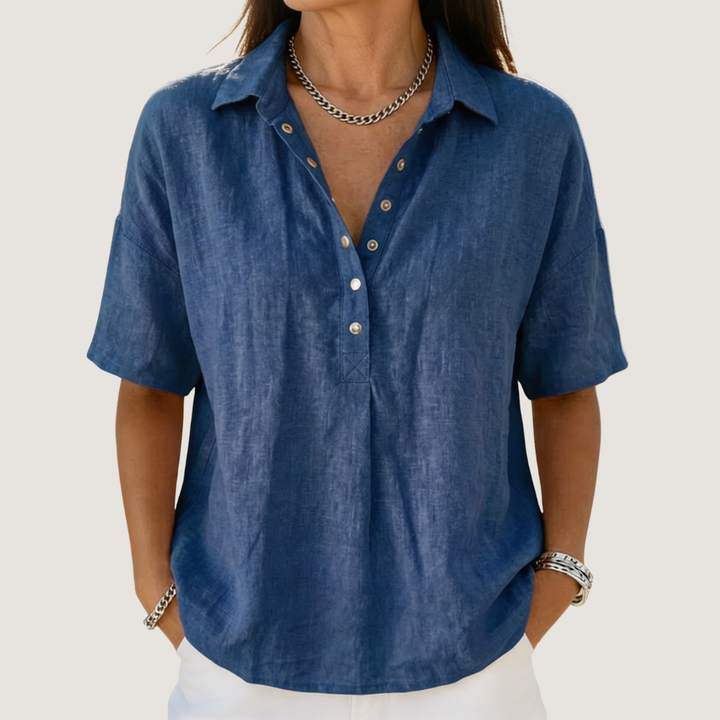 Helena™ | Blusa Elegante Efecto Lino