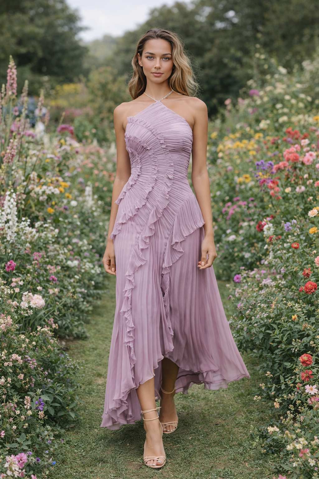 Isadora | Vestido Halter de Volantes – Edición Limitada