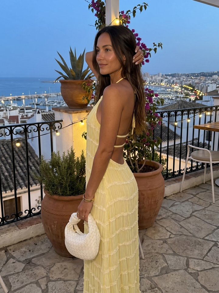 Ángela™ | Vestido Maxi Halter Elegante