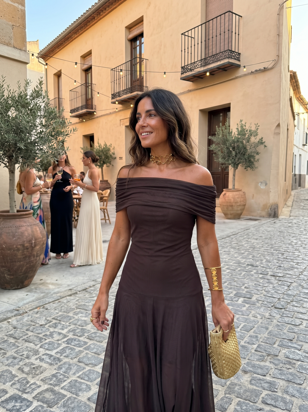 Carla™ | Vestido Maxi Elegante Off-Shoulder