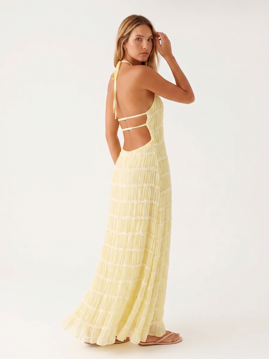 Ángela™ | Vestido Maxi Halter Elegante