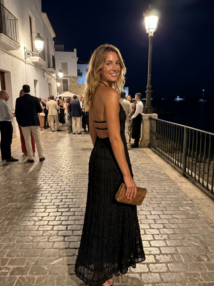 Ángela™ | Vestido Maxi Halter Elegante
