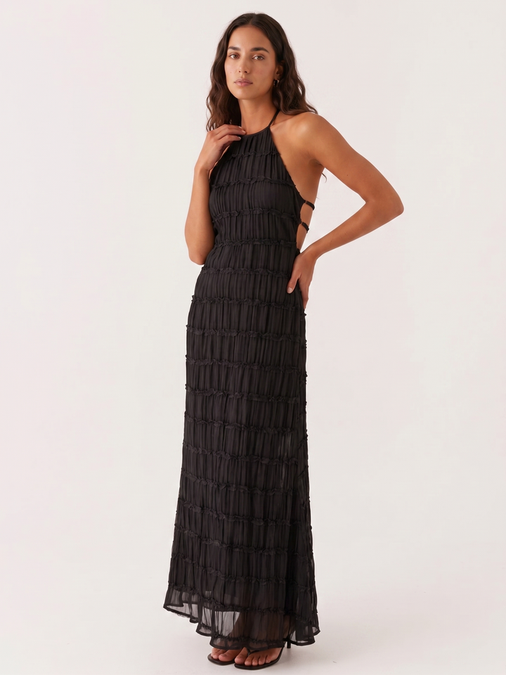 Ángela™ | Vestido Maxi Halter Elegante