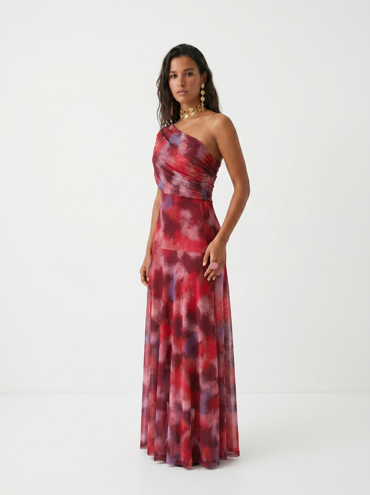 Carla™ | Vestido Maxi Elegante Off-Shoulder