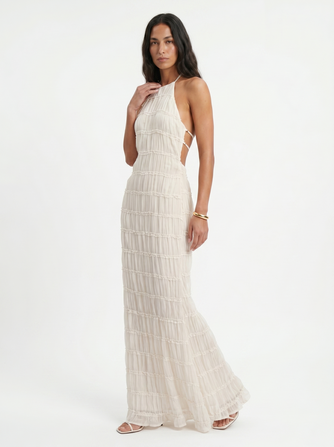 Ángela™ | Vestido Maxi Halter Elegante