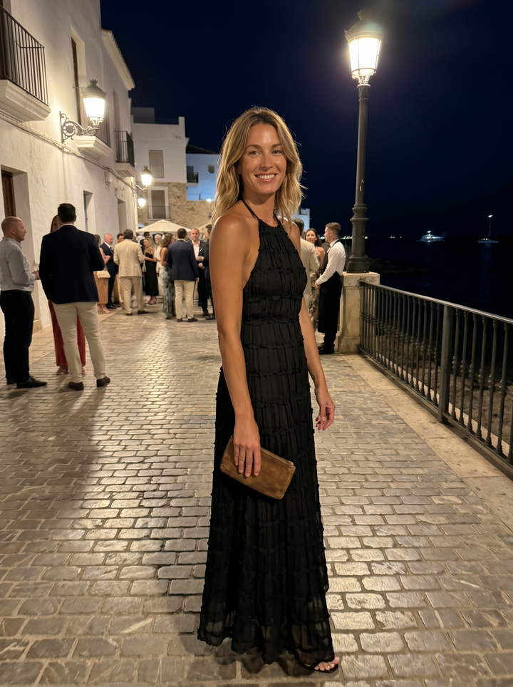 Ángela™ | Vestido Maxi Halter Elegante
