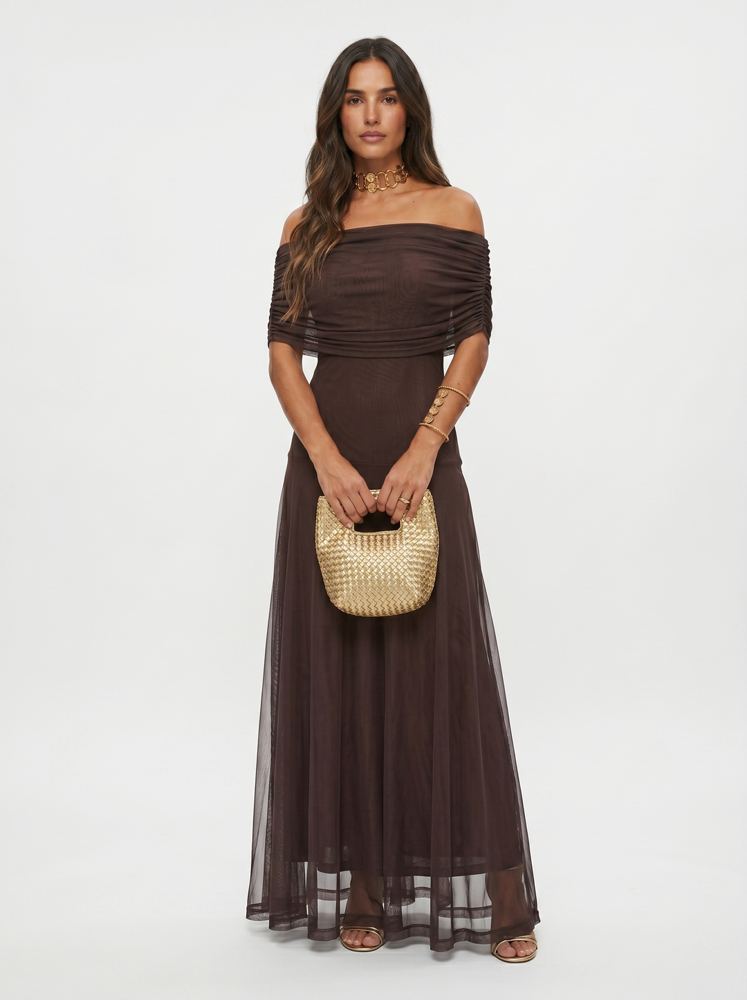 Carla™ | Vestido Maxi Elegante Off-Shoulder