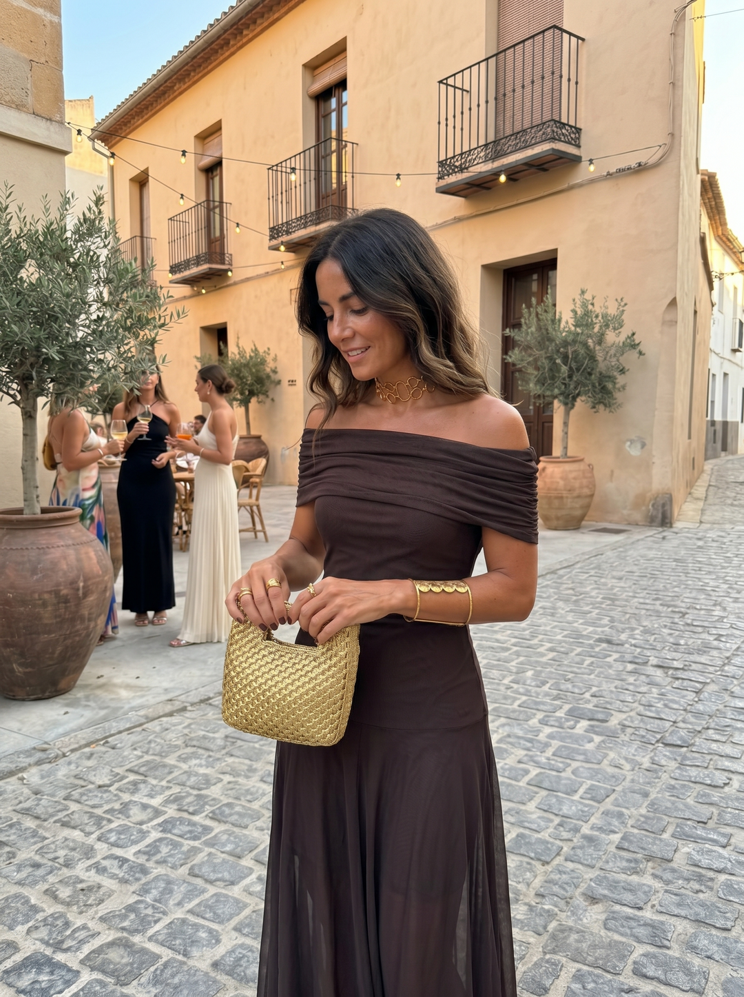 Carla™ | Vestido Maxi Elegante Off-Shoulder