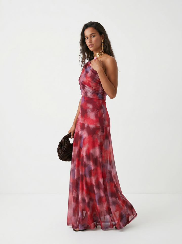 Carla™ | Vestido Maxi Elegante Off-Shoulder