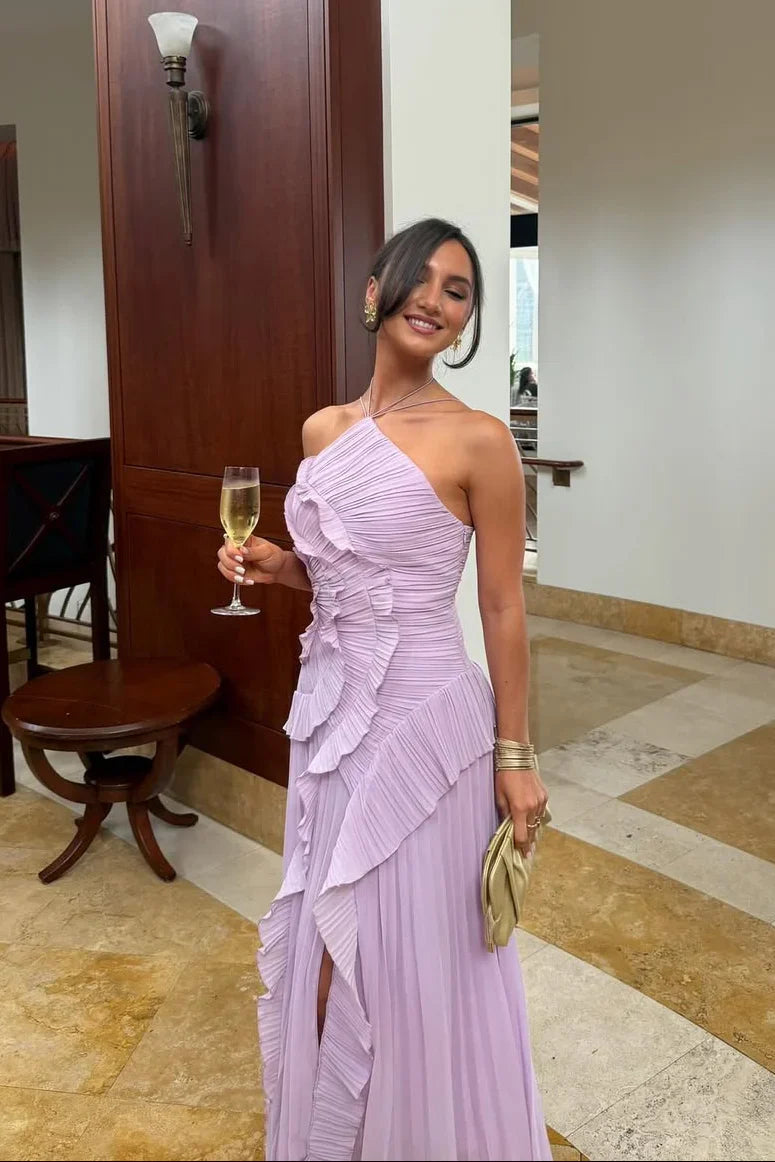 Isadora | Vestido Halter de Volantes – Edición Limitada