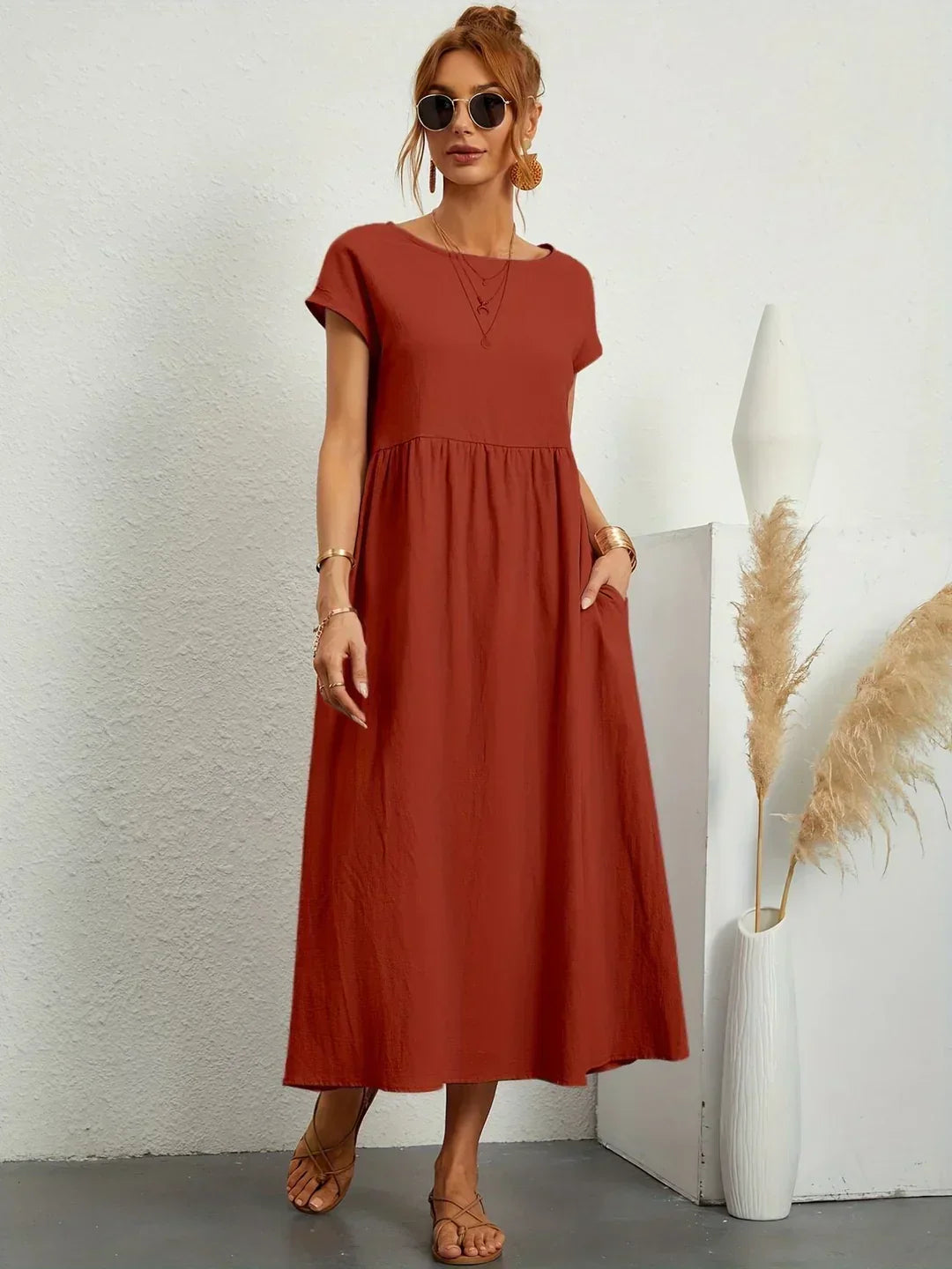 Camila™ | Vestido Midi Fluido y Elegante