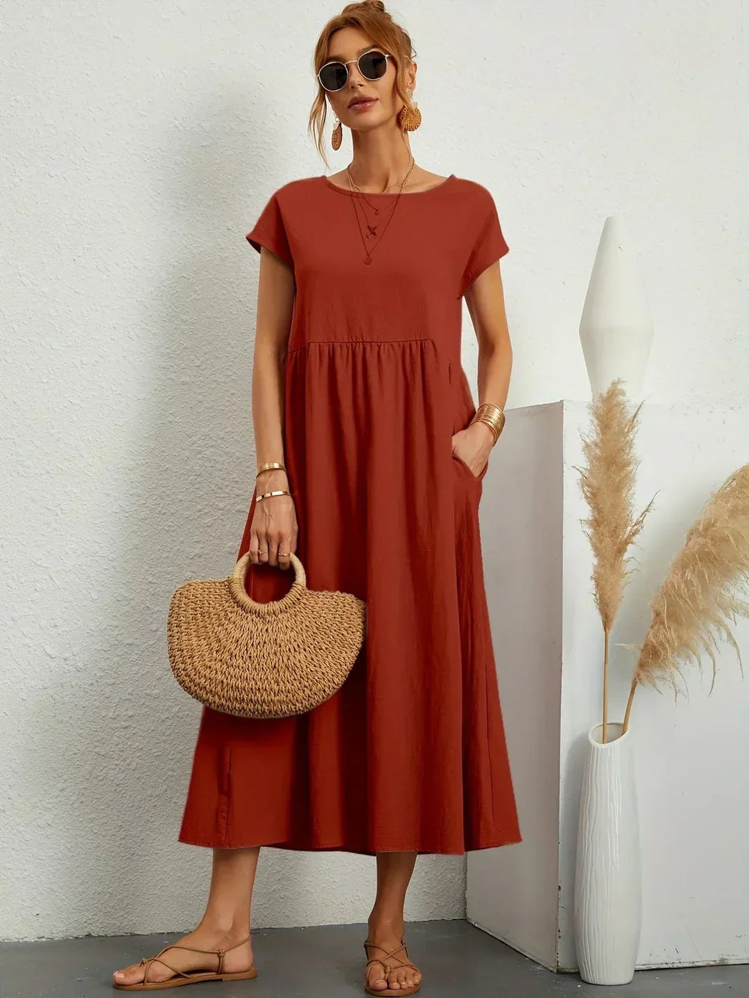 Camila™ | Vestido Midi Fluido y Elegante