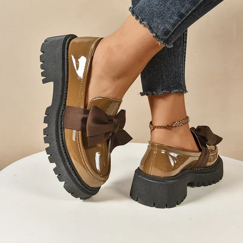 Garisa™ | Mocasines Plataforma Trendy con Lazo Chic