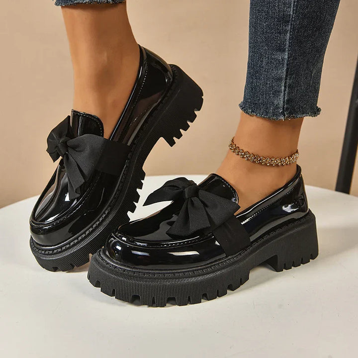 Garisa™ | Mocasines Plataforma Trendy con Lazo Chic
