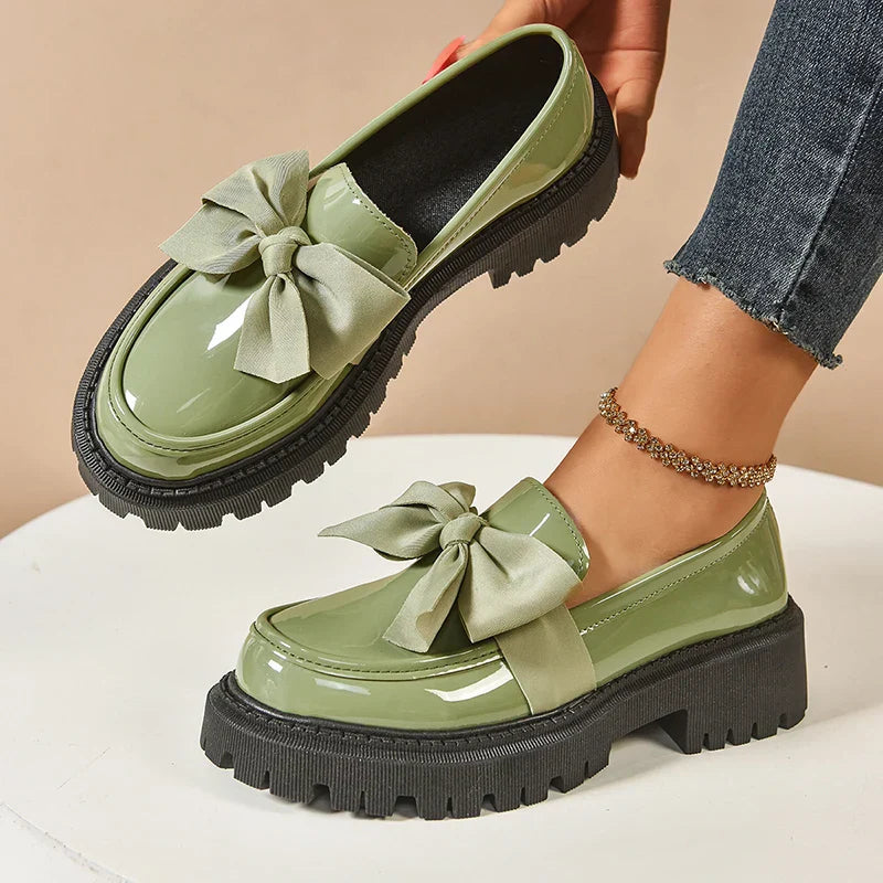 Garisa™ | Mocasines Plataforma Trendy con Lazo Chic