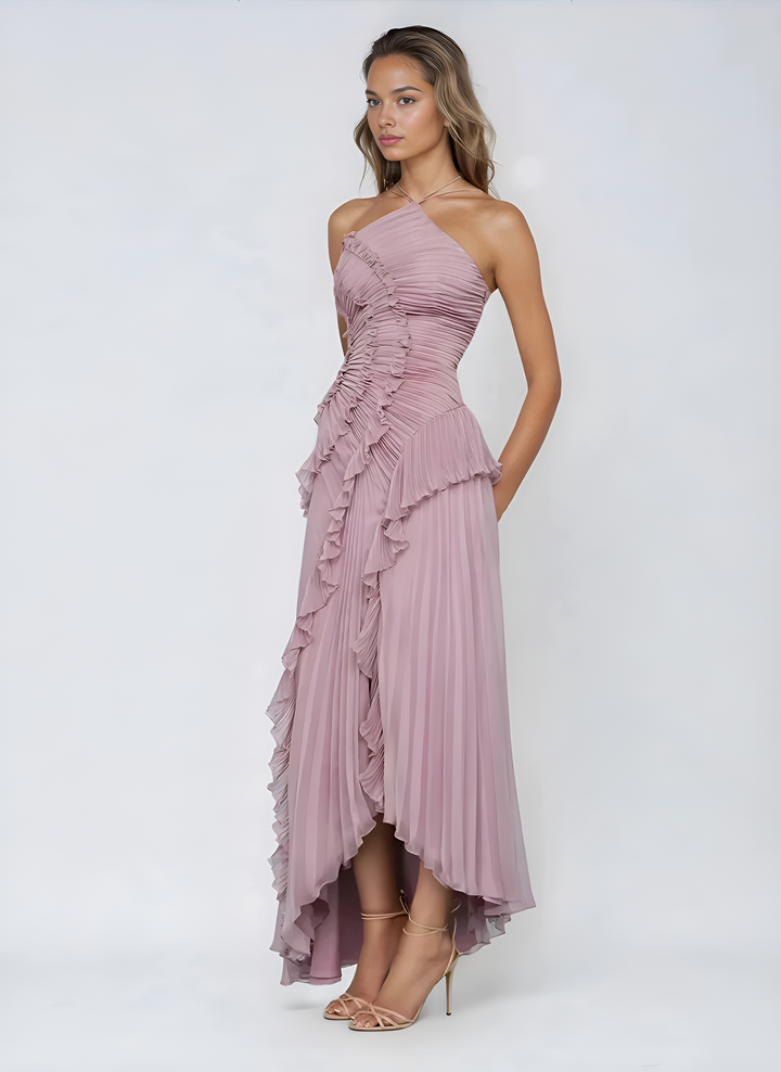 Isadora | Vestido Halter de Volantes – Edición Limitada