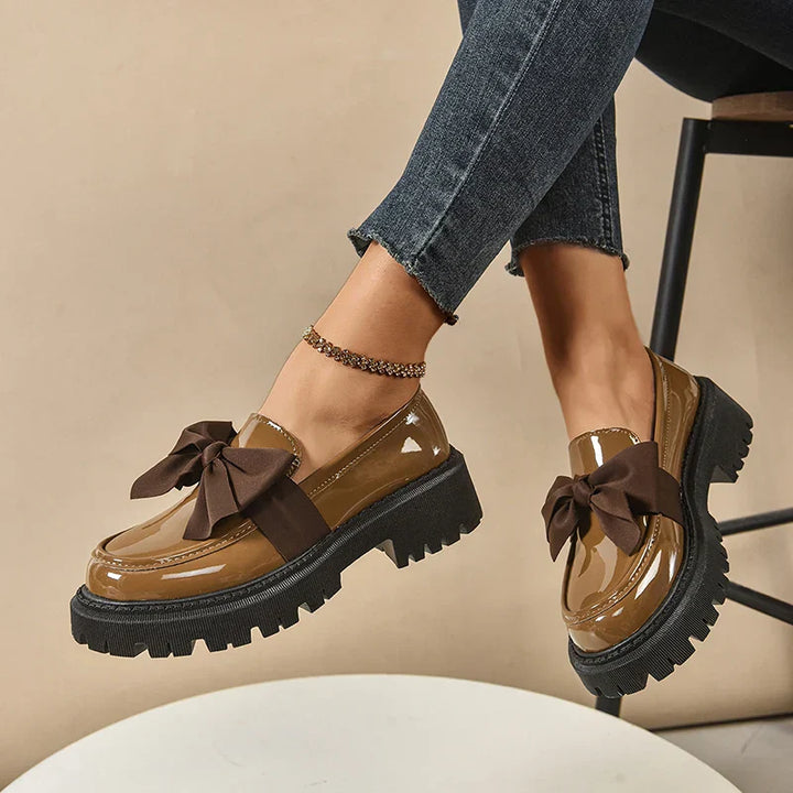 Garisa™ | Mocasines Plataforma Trendy con Lazo Chic