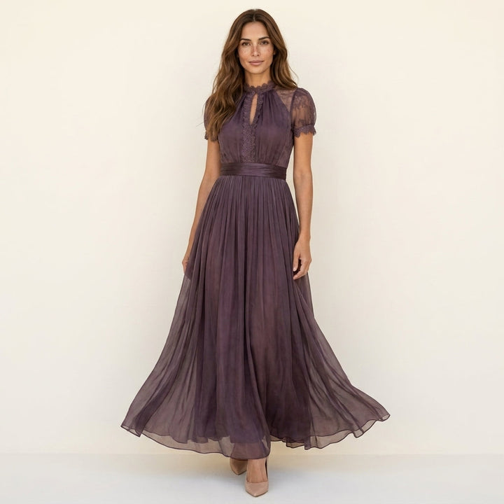 Flavia™ | Vestido Largo Vintage con Encaje