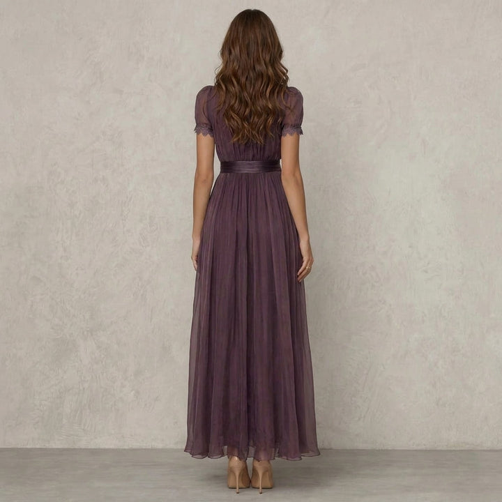 Flavia™ | Vestido Largo Vintage con Encaje