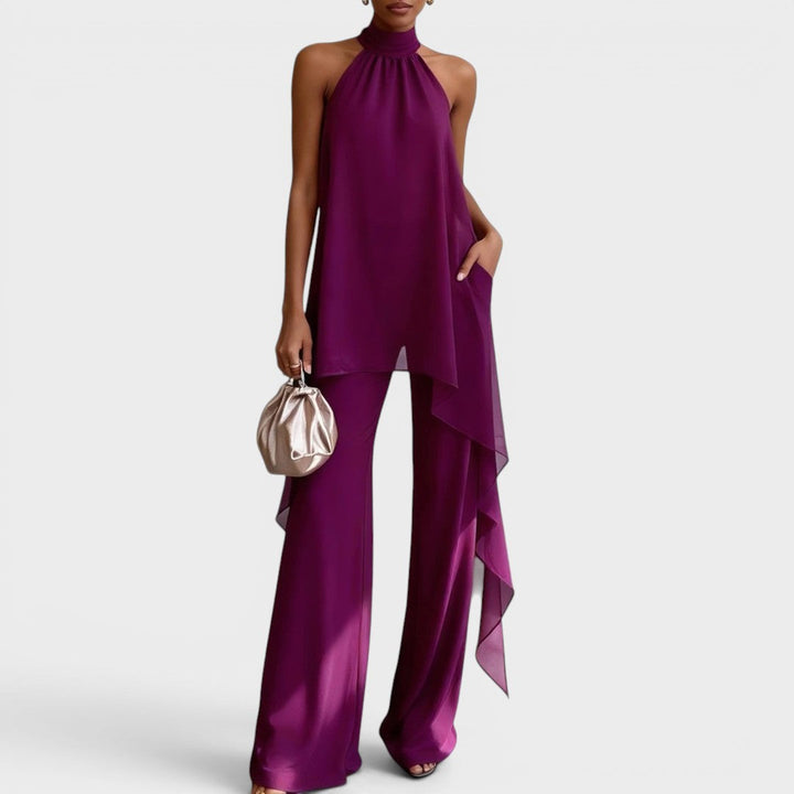Selena™ | Conjunto Halter Elegante de Fiesta