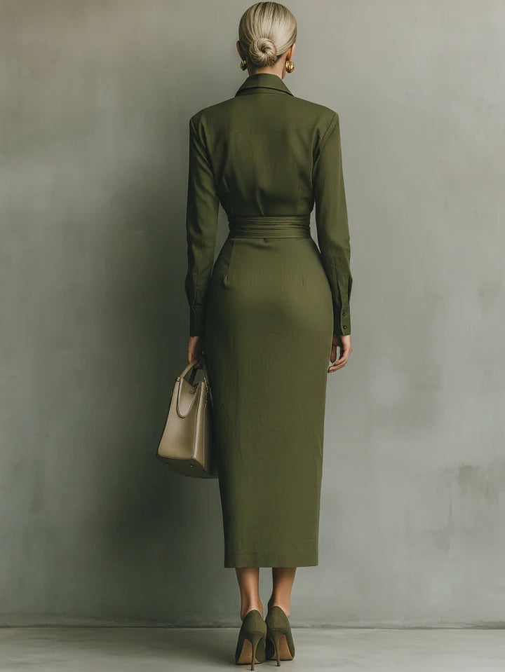 Narelle Vestido Elegante Envolvente