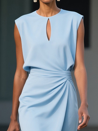 María™ | Vestido Midi Elegante con Drapeado