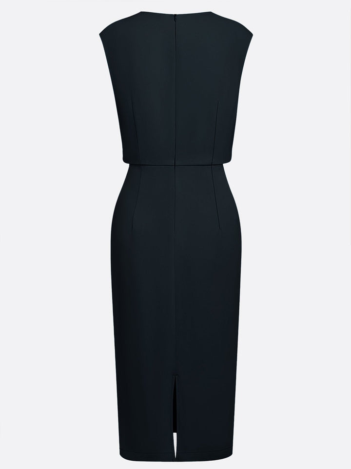 María™ | Vestido Midi Elegante con Drapeado
