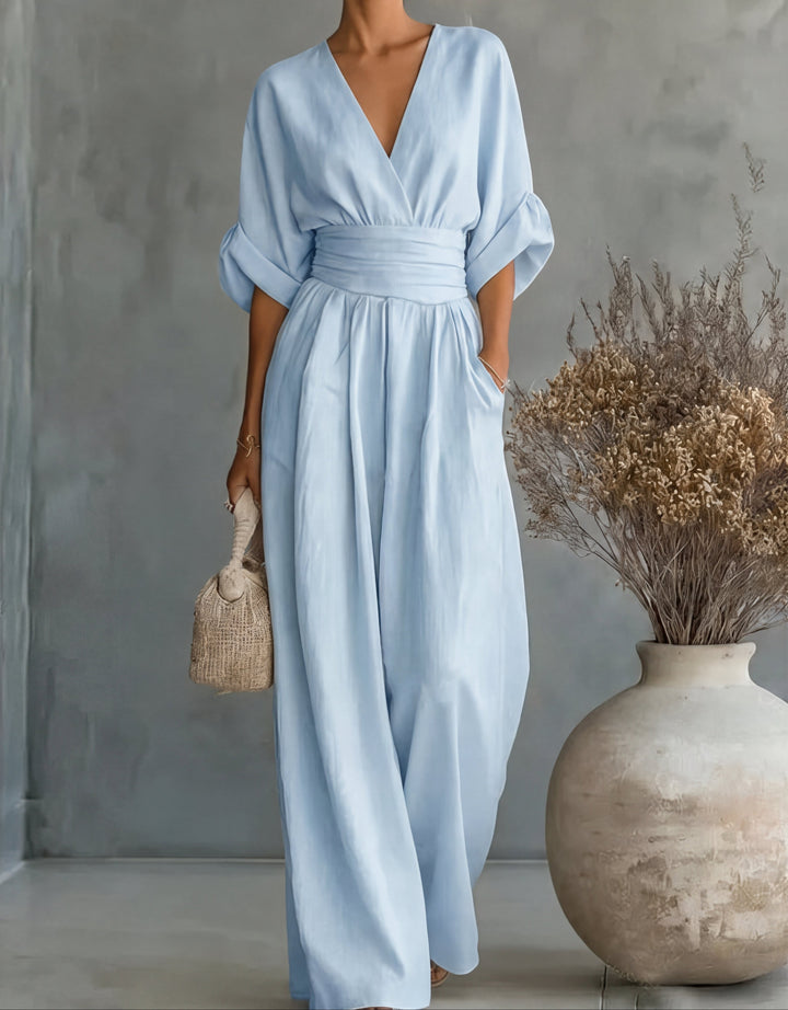 Elena™ | Mono Elegante de Escote en V