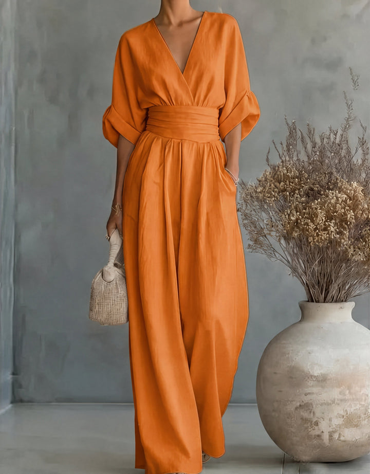 Elena™ | Mono Elegante de Escote en V