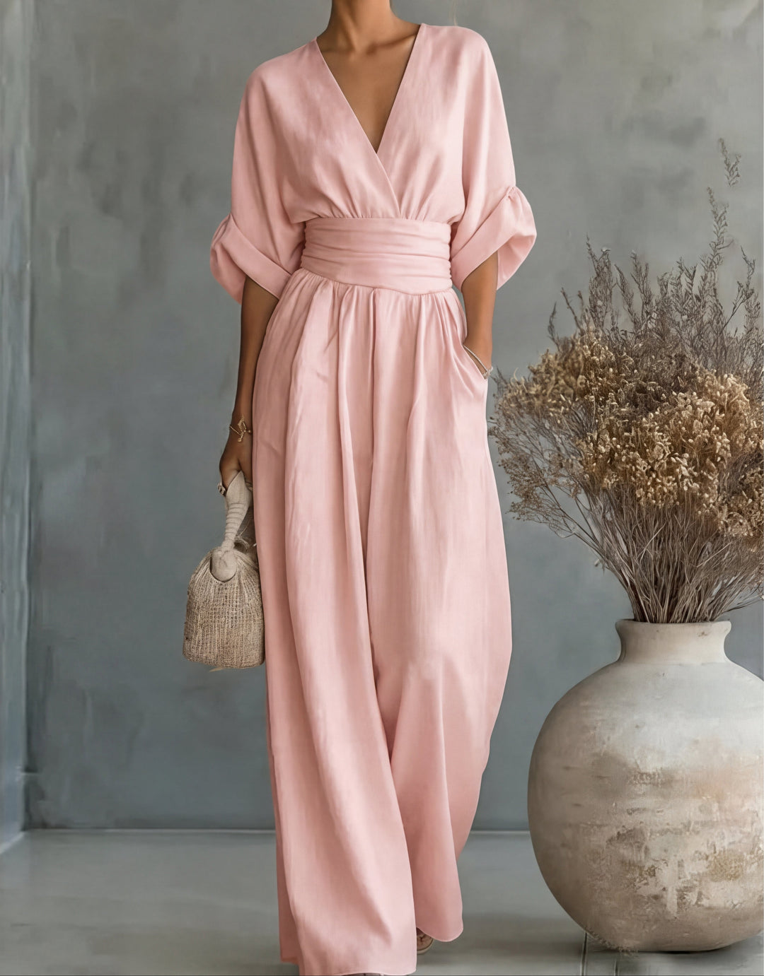 Elena™ | Mono Elegante de Escote en V