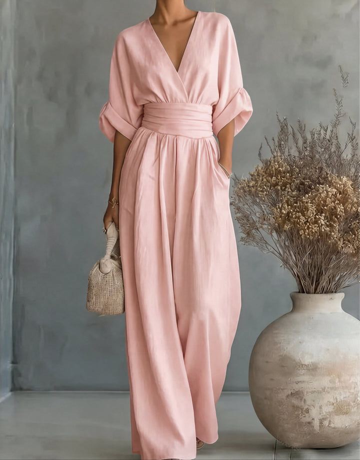 Elena™ | Mono Elegante de Escote en V