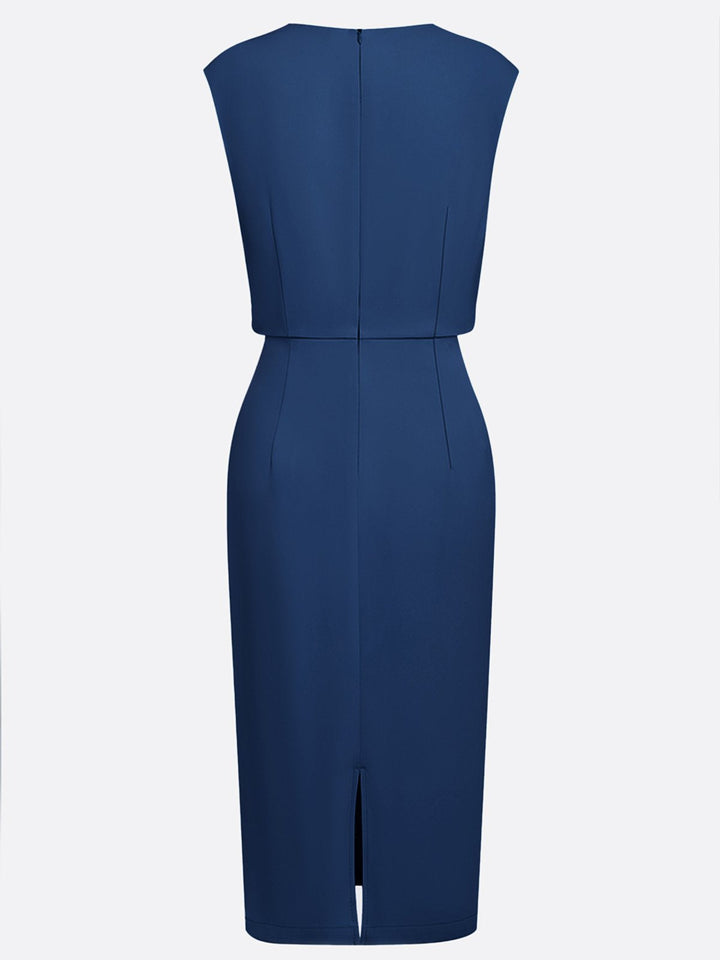 María™ | Vestido Midi Elegante con Drapeado