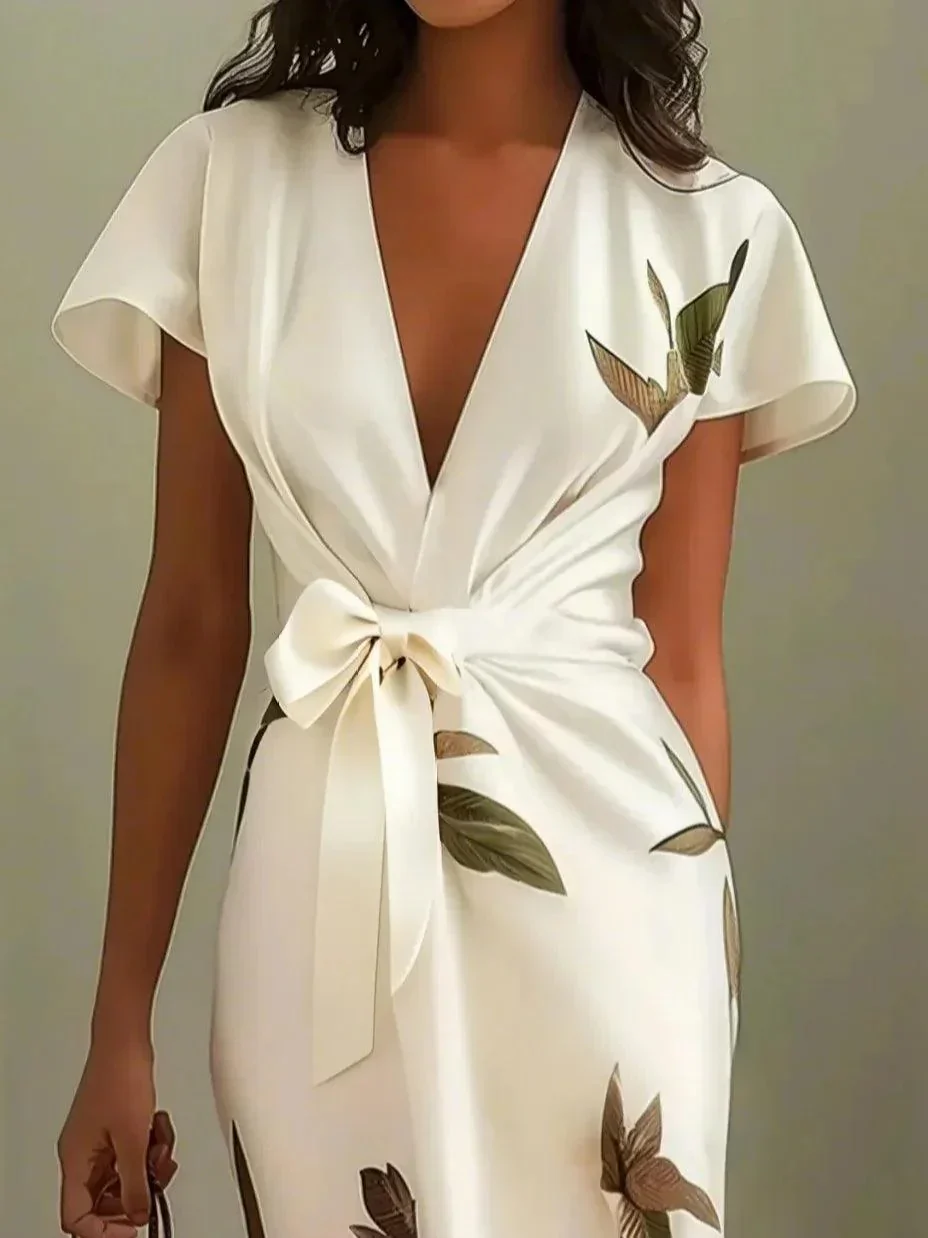Mali Vestido Cruzado Elegante